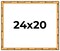 24x20 Bamboo Picture Frame with UV-Resistant Acrylic & Acid Free Backing, Available in 4 Finishes - Brown, Black, Gold, and Natural